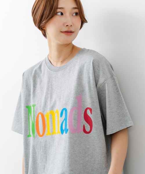 fort point(フォーポイント)の「【C-FORT POINT/フォートポイント】【綿100% ゆったりワイドシルエット】カラフルロゴプリント Tシャツ 韓国ファッション 部屋着 ワンマイル 春夏 ゆったり(Tシャツ/カットソー・レディース・ブラウン/杢グレー/チャコールグレー/アイボリー・FREE)」の12枚目の写真