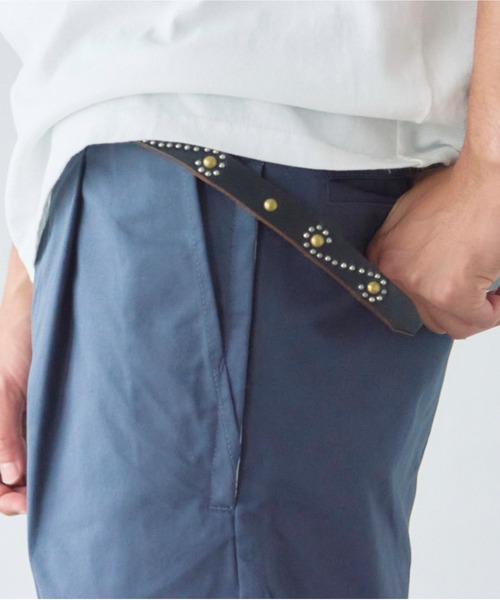 HTC(エイチティーシー)の「HTC-S-STYLE MIX STUDS 0.75 BELT-ナローベルト(ベルト・メンズ・ブラック・36inch/38inch)」の1枚目の写真