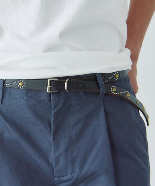 HTC(エイチティーシー)の「HTC-S-STYLE MIX STUDS 0.75 BELT-ナローベルト(ベルト・メンズ・ブラック・36inch/38inch)」の7枚目の写真