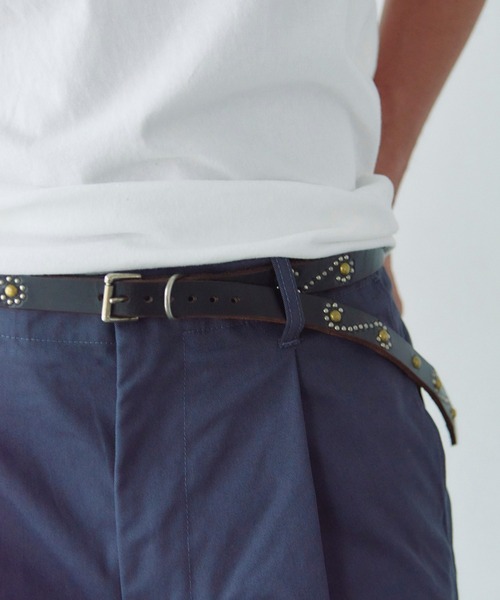 HTC(エイチティーシー)の「HTC-S-STYLE MIX STUDS 0.75 BELT-ナローベルト(ベルト・メンズ・ブラック・36inch/38inch)」の6枚目の写真