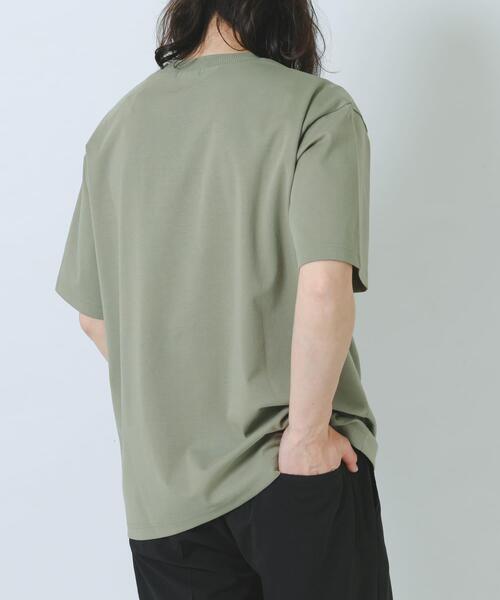 ITEMS URBANRESEARCH(アイテムズ アーバンリサーチ)の「接触冷感ダンボールショートスリーブカットソー(Tシャツ/カットソー・メンズ・ブルー系その他/オリーブ/ピンクベージュ/オフホワイト・LARGE/MEDIUM)」の12枚目の写真