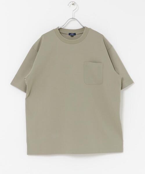 ITEMS URBANRESEARCH(アイテムズ アーバンリサーチ)の「接触冷感ダンボールショートスリーブカットソー(Tシャツ/カットソー・メンズ・ブルー系その他/オリーブ/ピンクベージュ/オフホワイト・LARGE/MEDIUM)」の15枚目の写真