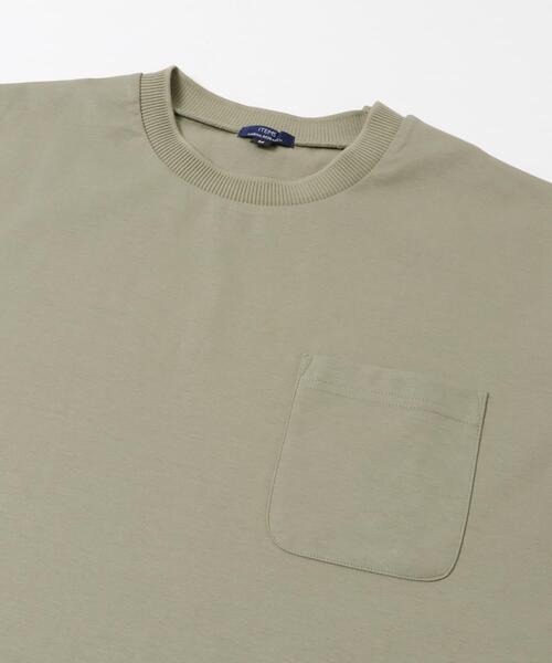 ITEMS URBANRESEARCH(アイテムズ アーバンリサーチ)の「接触冷感ダンボールショートスリーブカットソー(Tシャツ/カットソー・メンズ・ブルー系その他/オリーブ/ピンクベージュ/オフホワイト・LARGE/MEDIUM)」の16枚目の写真