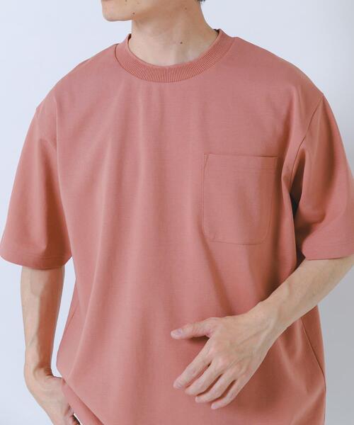 ITEMS URBANRESEARCH(アイテムズ アーバンリサーチ)の「接触冷感ダンボールショートスリーブカットソー(Tシャツ/カットソー・メンズ・ブルー系その他/オリーブ/ピンクベージュ/オフホワイト・LARGE/MEDIUM)」の11枚目の写真