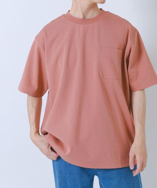 ITEMS URBANRESEARCH(アイテムズ アーバンリサーチ)の「接触冷感ダンボールショートスリーブカットソー(Tシャツ/カットソー・メンズ・ブルー系その他/オリーブ/ピンクベージュ/オフホワイト・LARGE/MEDIUM)」の10枚目の写真