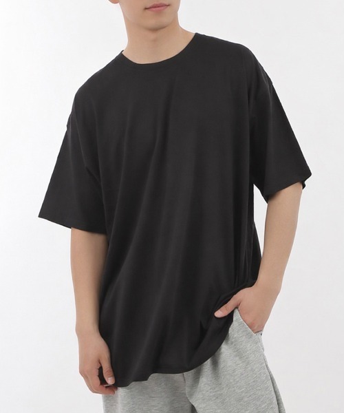 CLOTHY(クロシィ)の「【5サイズ展開!お得なオフプライスアイテム】メンズビッグTシャツ(Tシャツ/カットソー・メンズ・ネイビー/ブラック/ブルー/オフホワイト/グレー・MEDIUM/X-LARGE/LARGE/SMALL/XX-LARGE)」の1枚目の写真