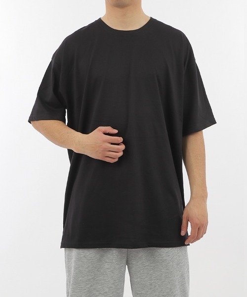 CLOTHY(クロシィ)の「【5サイズ展開!お得なオフプライスアイテム】メンズビッグTシャツ(Tシャツ/カットソー・メンズ・ネイビー/ブラック/ブルー/オフホワイト/グレー・MEDIUM/X-LARGE/LARGE/SMALL/XX-LARGE)」の6枚目の写真