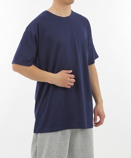 CLOTHY(クロシィ)の「【5サイズ展開!お得なオフプライスアイテム】メンズビッグTシャツ(Tシャツ/カットソー・メンズ・ネイビー/ブラック/ブルー/オフホワイト/グレー・MEDIUM/X-LARGE/LARGE/SMALL/XX-LARGE)」の19枚目の写真