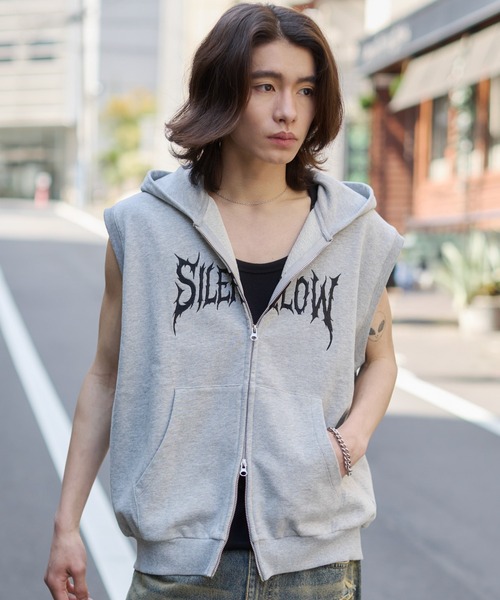 WEGO(ウィゴー)の「WEGO/【26年春夏新作】ノースリZIPパーカー(パーカー・メンズ・ブラック/杢グレー・MEDIUM/LARGE)」の17枚目の写真