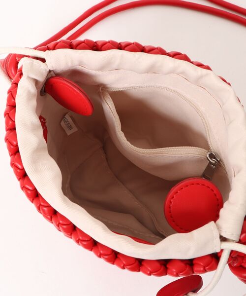 LAULEN(ローレン)の「mesh mini shoulder bag /レザー調メッシュミニショルダーバッグ(ショルダーバッグ・レディース・ブラウン/レッド/グリーン/アイボリー/ブラック/ベージュ・FREE)」の10枚目の写真