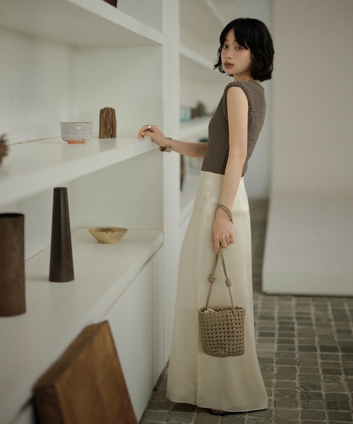 LAULEN(ローレン)の「mesh mini shoulder bag /レザー調メッシュミニショルダーバッグ(ショルダーバッグ・レディース・ブラウン/レッド/グリーン/アイボリー/ブラック/ベージュ・FREE)」の17枚目の写真