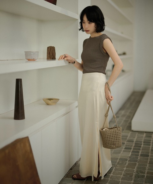 LAULEN(ローレン)の「mesh mini shoulder bag /レザー調メッシュミニショルダーバッグ(ショルダーバッグ・レディース・ブラウン/レッド/グリーン/アイボリー/ブラック/ベージュ・FREE)」の18枚目の写真