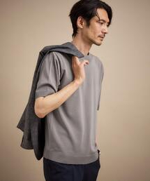 【接触冷感/洗える】ヴィスコースナイロンモックネックニット