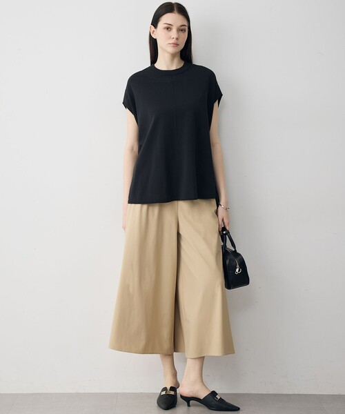 ICB(アイシービー)の「【WEB限定カラーあり】マットスキューバ ガウチョパンツ(その他パンツ・レディース・ブラック系/ネイビー系/黄土色系・LARGE/X-LARGE)」の6枚目の写真