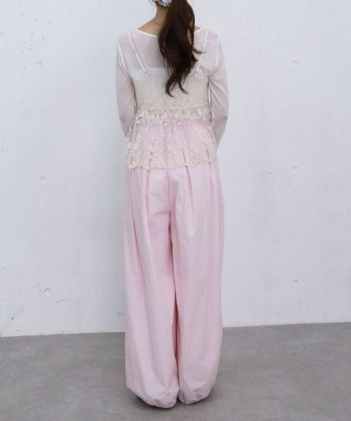 archives(アルシーヴ)の「刺繍レースペプラムビスチェ×シアーカットTOPS(アンサンブル・レディース・オフホワイト/ブルー/ブラック・MEDIUM)」の11枚目の写真
