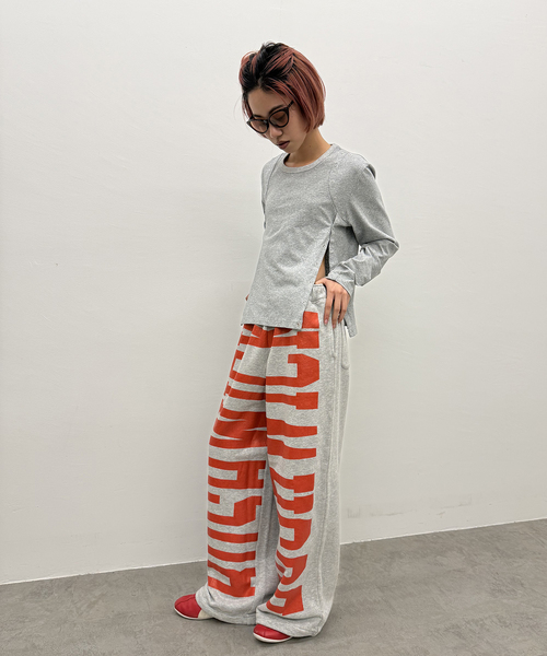 Oriens JOURNAL STANDARD（オリエンス ジャーナルスタンダード）の「《追加》ロゴスウェットパンツ（スウェットパンツ・レディース・ブラック/レッド・FREE）」の16枚目の写真