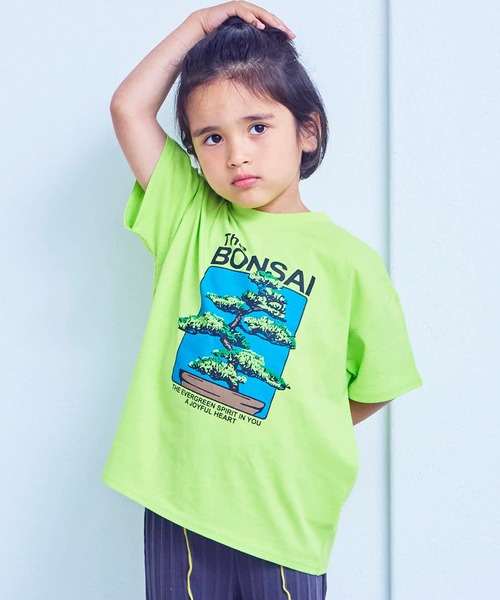 Life Support Products(ライフサポートプロダクツ)の「【プチプラ】ショートスリーブプリントT(Tシャツ/カットソー・キッズ・ベージュ/杢グレー/グリーン/ブラック/ライトブルー/オレンジ/オフホワイト/ホワイト系その他/ピンク/ライム・80/90/95/150/100/120/110/130/140)」の7枚目の写真