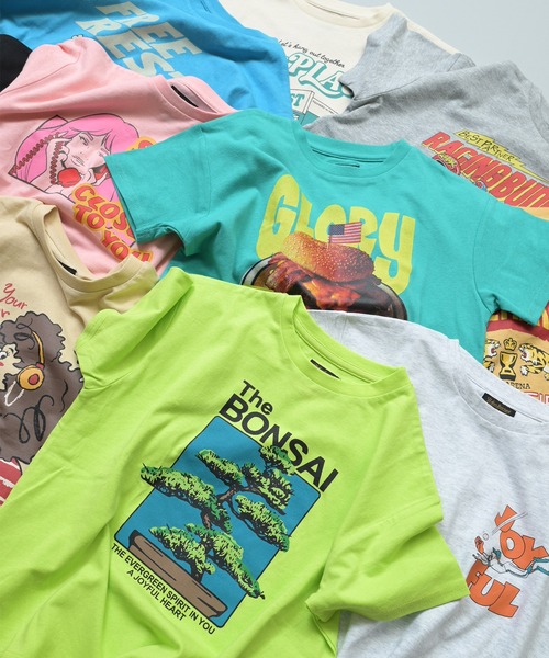 Life Support Products(ライフサポートプロダクツ)の「【プチプラ】ショートスリーブプリントT(Tシャツ/カットソー・キッズ・ベージュ/杢グレー/グリーン/ブラック/ライトブルー/オレンジ/オフホワイト/ホワイト系その他/ピンク/ライム・80/90/95/150/100/120/110/130/140)」の14枚目の写真