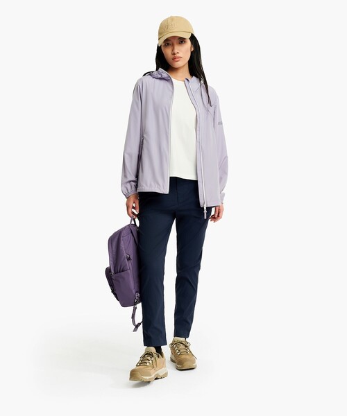 AIGLE(エーグル)の「【UPF50+ SolarPack】UVカット 撥水 ソーラーパック フーデッドジャケット(ナイロンジャケット・メンズ・グレイッシュブルー/セージグリーン/パープル/ホワイト・L/M/S/XL/XS)」の5枚目の写真