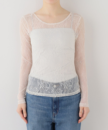 Hosjerg/ホスビョーグ ドットチュールトップス 2861/BETTY LST-SHIRT 