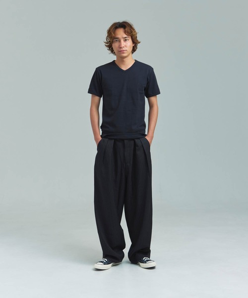 JACKROSE(ジャックローズ)の「JE-ピンストライプ・スラックス(スラックス・メンズ・チャコール/ブラック・L/M)」の12枚目の写真