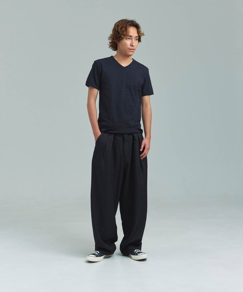 JACKROSE(ジャックローズ)の「JE-ピンストライプ・スラックス(スラックス・メンズ・チャコール/ブラック・L/M)」の13枚目の写真