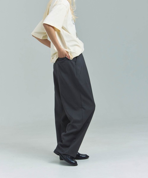 JACKROSE(ジャックローズ)の「JE-ピンストライプ・スラックス(スラックス・メンズ・チャコール/ブラック・L/M)」の22枚目の写真