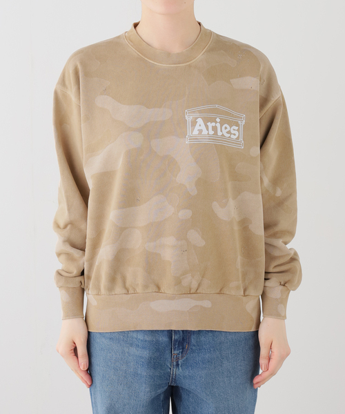 ARIES(アリーズ)の「【ARIES / アリーズ】Aged Temple Camo Sweat(スウェット・レディース・ベージュ・MEDIUM/SMALL)」の13枚目の写真
