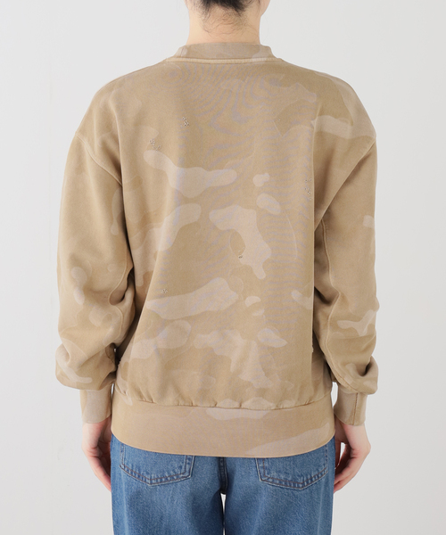 ARIES(アリーズ)の「【ARIES / アリーズ】Aged Temple Camo Sweat(スウェット・レディース・ベージュ・MEDIUM/SMALL)」の2枚目の写真