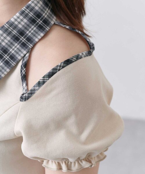 Belle Charme(ベルシャルム)の「【Belle Charme】Lace-up Polo Mini Onepiece(ワンピース・レディース・チャコールグレー/ベージュ/ブラック・SMALL/MEDIUM)」の11枚目の写真