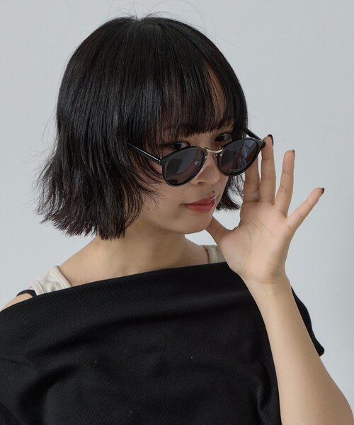 goocy(グーシー)の「ボストンサングラス(サングラス・レディース・ブラック/ブラウン・FREE)」の1枚目の写真