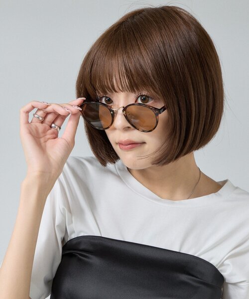 goocy(グーシー)の「ボストンサングラス(サングラス・レディース・ブラック/ブラウン・FREE)」の8枚目の写真