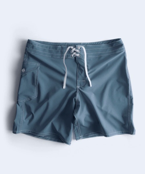 BIRDWELL(バードウェル)の「【BIRDWELL/バードウェル】808 Boardshorts ストレッチ ボードショーツ MADE IN USA 耐久性 撥水性 速乾性(水着・メンズ・ブラック/ライトブルー・30inch/32inch/31inch)」の2枚目の写真