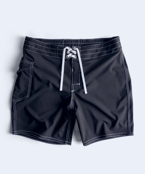 BIRDWELL(バードウェル)の「【BIRDWELL/バードウェル】808 Boardshorts ストレッチ ボードショーツ MADE IN USA 耐久性 撥水性 速乾性(水着・メンズ・ブラック/ライトブルー・30inch/32inch/31inch)」の3枚目の写真