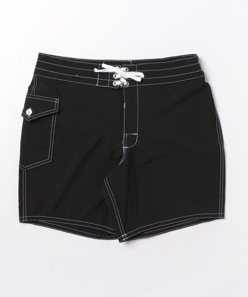 BIRDWELL(バードウェル)の「【BIRDWELL/バードウェル】808 Boardshorts ストレッチ ボードショーツ MADE IN USA 耐久性 撥水性 速乾性(水着・メンズ・ブラック/ライトブルー・30inch/32inch/31inch)」の4枚目の写真