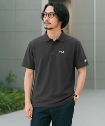 FILA | 【FILA/フィラ】別注 高機能半袖ポロシャツ DRY 抗菌防臭 吸汗速乾 UVカット ワンポイントロゴ刺繍(ポロシャツ)