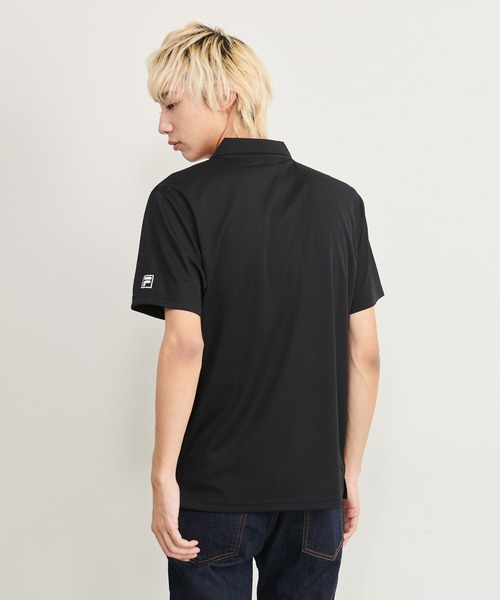 FILA(フィラ)の「【FILA/フィラ】別注 高機能半袖ポロシャツ DRY 抗菌防臭 吸汗速乾 UVカット ワンポイントロゴ刺繍(ポロシャツ・メンズ・ホワイト/ブラック/チャコール/ネイビー・LL/L/M)」の13枚目の写真