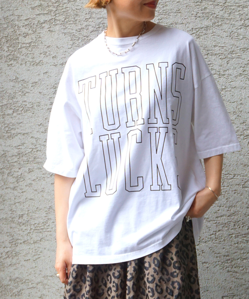 JOURNAL STANDARD LUXE(ジャーナルスタンダード ラックス)の「《追加2》プリントT TURNS LUCKS(Tシャツ/カットソー・レディース・ブラック・FREE)」の1枚目の写真