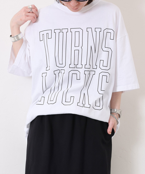 JOURNAL STANDARD LUXE(ジャーナルスタンダード ラックス)の「《追加2》プリントT TURNS LUCKS(Tシャツ/カットソー・レディース・ブラック・FREE)」の7枚目の写真