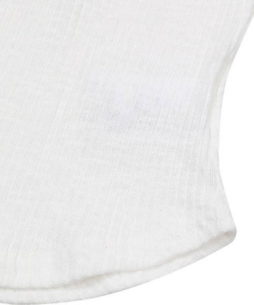 MUCENT(ムセント)の「A'GEM/9 × .kom 『MUCENT/ムセント』 SARON EYELET LACE-UP SLIM FIT HALF TEE/SARONアイレットレースアップスリームフィットTシャツ(Tシャツ/カットソー・レディース・ブラック/グレー/ホワイト・FREE)」の15枚目の写真