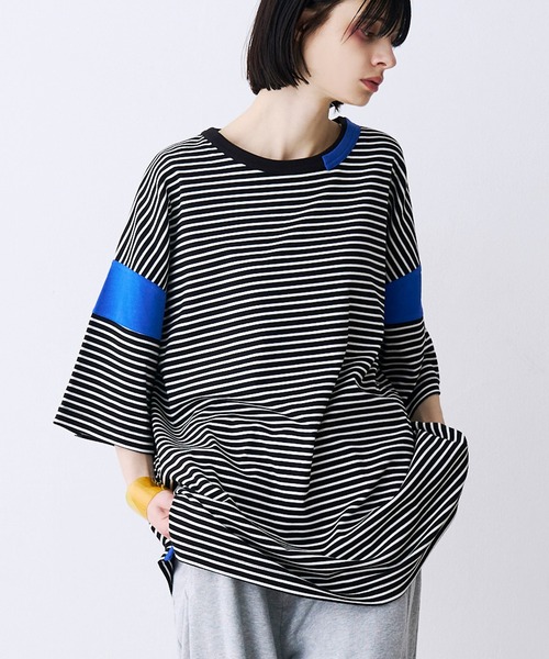 UNISEX Blocking Border Tee — футболка с контрастными лентами