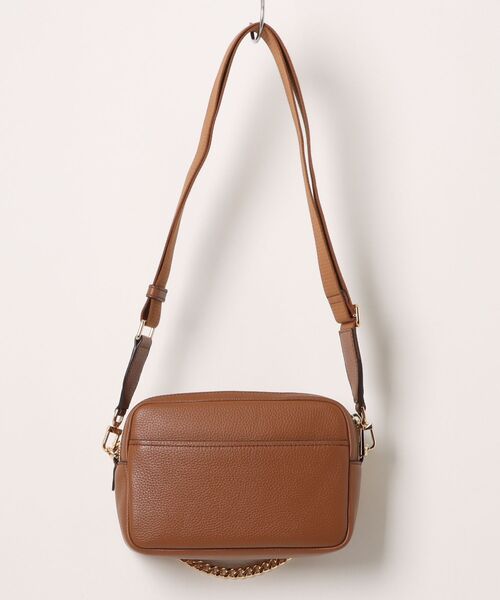 MICHAEL KORS（マイケルコース）の「BRYANT ぺブルレザー ダブルジップ チェーン カメラ クロスボディ ミディアム（ショルダーバッグ・レディース・ブラウン系・FREE）」の7枚目の写真