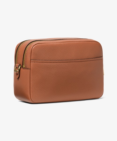 MICHAEL KORS（マイケルコース）の「BRYANT ぺブルレザー ダブルジップ チェーン カメラ クロスボディ ミディアム（ショルダーバッグ・レディース・ブラウン系・FREE）」の4枚目の写真