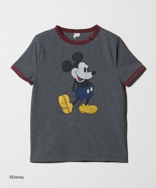 JACKSON MATISSE(ジャクソンマティス)の「【別注】<JACKSON MATISSE for 6>「Mickey」 Tシャツ(Tシャツ/カットソー・レディース・ダークグレー/ベージュ・M/XS)」の6枚目の写真