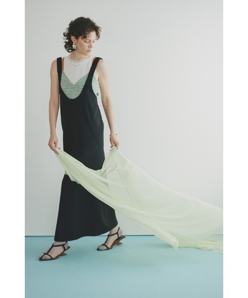 Muel Chic(ミュエルシック)の「Bare jamper OP ベアージャンパーワンピース(ワンピース・レディース・サックスブルー系/ベージュ/ブラック・MEDIUM/SMALL)」の2枚目の写真