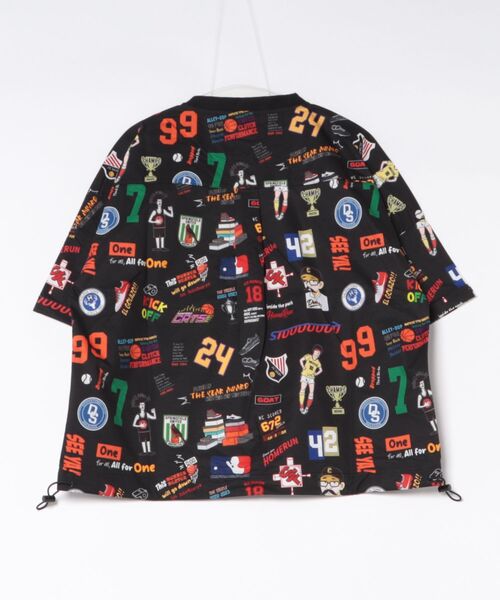 Duckster(ダックスター)の「Duckster/ダックスター 総柄ドロップショルダー S/S TEE(Tシャツ/カットソー・メンズ・ブラック/ベージュ・MEDIUM/LARGE/X-LARGE)」の14枚目の写真