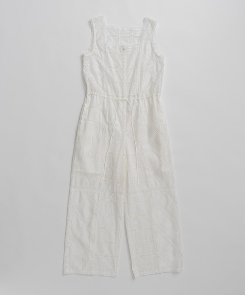 PRANK PROJECT(プランクプロジェクト)の「コットンレースジャンプスーツ / Cotton Lace Jumpsuit(つなぎ/オールインワン・レディース・ホワイト/ブラック・36/38)」の22枚目の写真