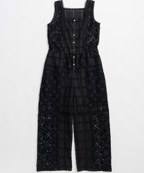 PRANK PROJECT(プランクプロジェクト)の「コットンレースジャンプスーツ / Cotton Lace Jumpsuit(つなぎ/オールインワン・レディース・ホワイト/ブラック・36/38)」の21枚目の写真