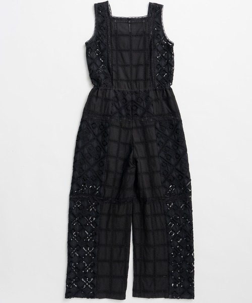 PRANK PROJECT(プランクプロジェクト)の「コットンレースジャンプスーツ / Cotton Lace Jumpsuit(つなぎ/オールインワン・レディース・ホワイト/ブラック・36/38)」の20枚目の写真