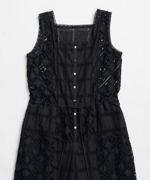 PRANK PROJECT(プランクプロジェクト)の「コットンレースジャンプスーツ / Cotton Lace Jumpsuit(つなぎ/オールインワン・レディース・ホワイト/ブラック・36/38)」の17枚目の写真
